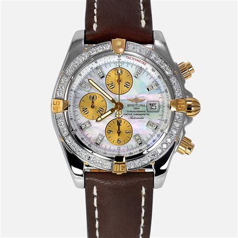 breitling chronomat diamond bezel